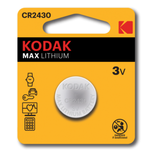 Фотография товара 'Эра Батарейки Kodak CR2430-1BL MAX Lithium Б0029114'