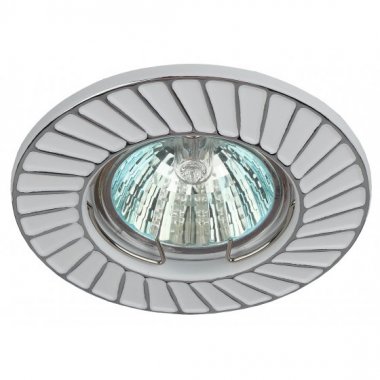 Фотография товара 'Эра Светильник ST6 CH/WH штампованный MR16,12V/220V, 50W белый/хром Б0036488'