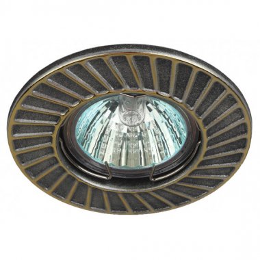 Фотография товара 'Эра Светильник ST6 GD/SS штампованный MR16,12V/220V, 50W сатин серебро/золото Б0036490'