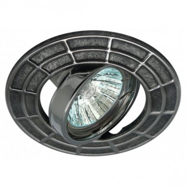 Фотография товара 'Эра Светильник ST7A CH/SS штампованный поворотный MR16,12V/220V, 50W сатин серебро/хром Б0036493'