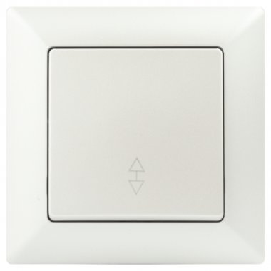 Фотография товара 'Эра Переключатель Intro Solo 4-103-06 одноклавишный 10А-250В, IP20, СУ, перламутр Б0053582'