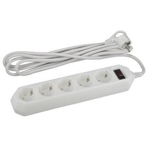 Фотография товара 'Эра Сетевой фильтр USF-5es-5m-W Б0019738'