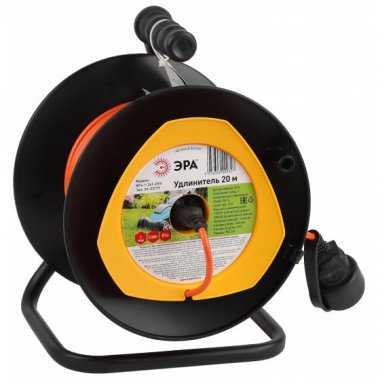 Фотография товара 'Эра Удлинитель силовой RPx-1-2x1-20m на п. катушке б/з 1 гн 20м ПВС 2х1 Б0046832'