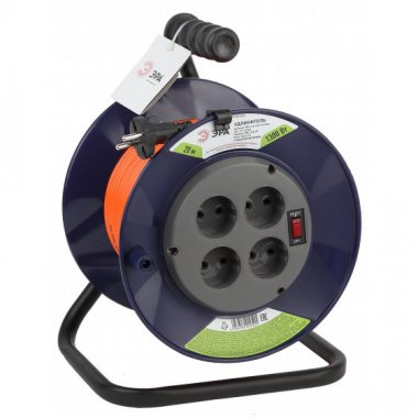 Фотография товара 'Эра Удлинитель силовой RPx-4s-2x0.75-20m на п. катушке б/з 4 гн 20м ПВС 2х0.75 Б0046841'