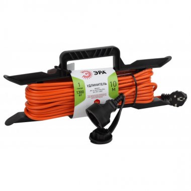 Фотография товара 'Эра Удлинитель силовой UFx-1e-3x0.75-10m-IP44 на рамке c/з 1 гн 10м ПВС 3x0.75 Б0046825'