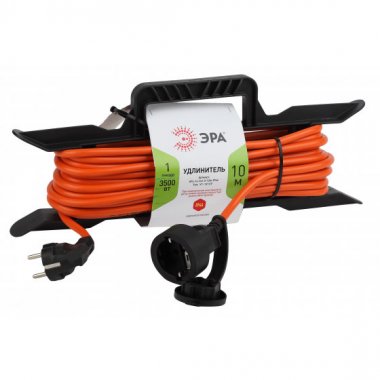 Фотография товара 'Эра Удлинитель силовой UFx-1e-3x1.5-10m-IP44 на рамке c/з 1 гн 10м ПВС 3x1.5 Б0046828'