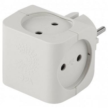 Фотография товара 'Эра SP-4-W ЭРА Тройник 4гн, без заземл Б0005103'