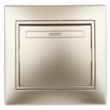 Фотография товара 'Эра Выключатель, 10А-250В, IP20, СУ, Plano, шампань (10/200/2000) Б0030031'