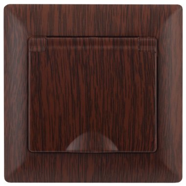 Фотография товара 'Эра Розетка Intro Solo 4-203-10 с заземлением 2P+E Schuko с крышкой, 16А-250В, IP20, СУ, венге Б0053663'