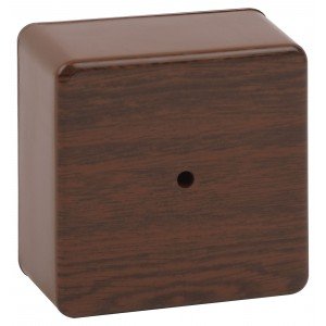 Фотография товара 'Эра Распаячная коробка BS-O-100-100-50 без клеммы 100х100х50мм дуб IP40 Б0058709'