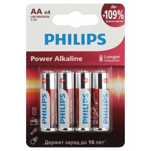 Фотография товара 'Эра Батарейки Philips LR6P4B/51 АА алкалиновые 1,5v Б0062746'