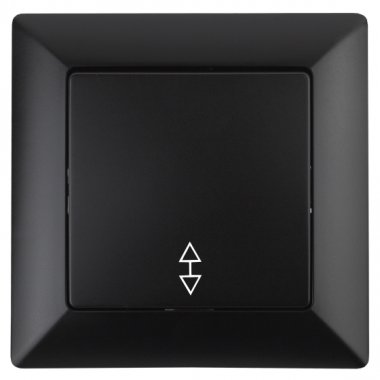 Фотография товара 'Эра Переключатель, 10А-250В, СУ, Solo, антрацит Б0043281'