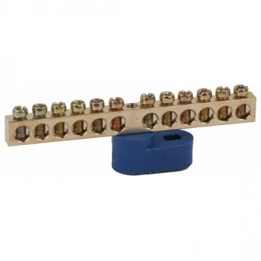 Фотография товара 'Эра Шина N ноль на одном угловом изоляторе ШНИ-6х9-12-У1-Синий Б0044148'