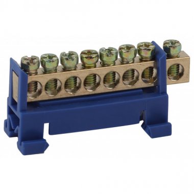 Фотография товара 'Эра Шина N Ноль в изоляторе типа стойка ШНИ 6х9-8-Д-Синий Б0044124'