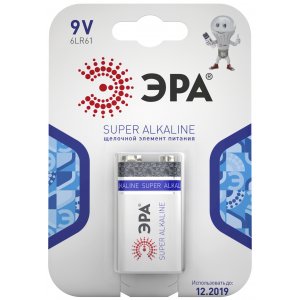 Фотография товара 'Эра Элемент питания ЭРА 6LR61-1BL C0038445'