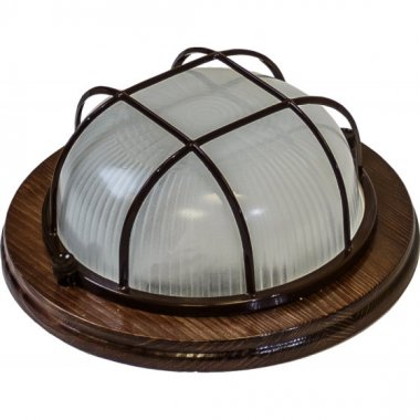 Фотография товара 'Эра НБО 03-60-022 с решеткой серия КАНТРИ (дерево), 60Вт, Е27, 220В, IP54 Б0048416'