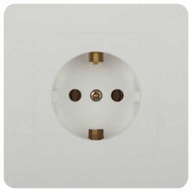 Фотография товара 'Эра Розетка Intro 7-202-01 Style с заземлением 2P+E Schuko, 16А-250В, IP20, СУ, белый Б0060619'