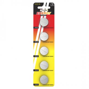 Фотография товара 'Эра Батарейки Трофи CR2025-5BL ENERGY POWER Lithium C0032184'