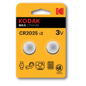 Фотография товара 'Эра Батарейки Kodak CR2025-2BL MAX Lithium Б0037003'