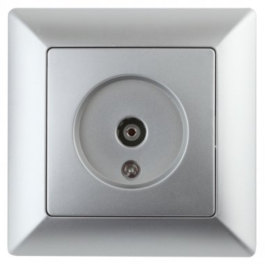 Фотография товара 'Эра Розетка Intro Solo 4-301-03 TV одиночная, СУ, алюминий Б0043370'