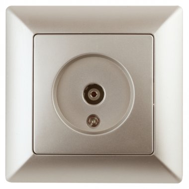 Фотография товара 'Эра Розетка Intro Solo 4-301-04 TV одиночная, СУ, шампань Б0043371'