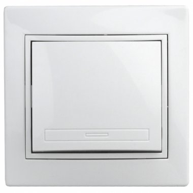 Фотография товара 'Эра Выключатель, 10А-250В, СУ, Al+Cu, Plano, белый (10/200/2400) Б0038593'