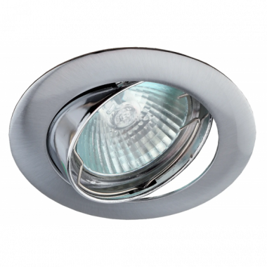 Фотография товара 'Эра Встраиваемый светильник литой KL1A SN/1 поворотный, MR16, 12V, 50W, Б0049566'