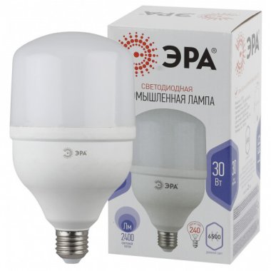 Фотография товара 'Эра LED POWER T100-30W-6500-E27 (диод, колок, 30 Вт, E27) (20/600), Б0049597'