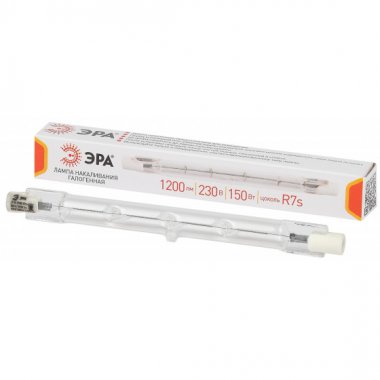 Фотография товара 'Эра J118-150W-R7s-230V (галоген, J118, 150Вт, R7s) (10/500/18000), Б0048493'