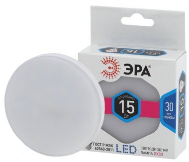 Фотография товара 'Эра Лампа светодиодная LED GX-15W-840-GX53 Б0036552'