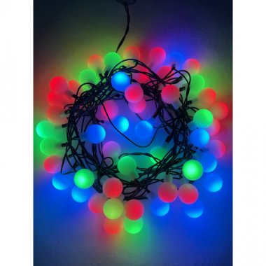 Фотография товара 'Эра Гирлянда LED Нить Шарики d18мм, 5 м, 220V, (36/648), Б0047968'