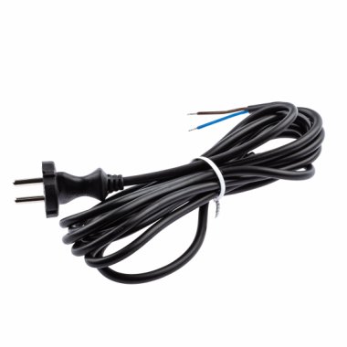 Фотография товара 'Эра Шнур сетевой с вилкой ЭРА UX-2x0,75-3m-B 3м ПВС 2x0,75мм2, Б0048685'