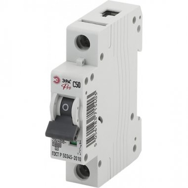 Фотография товара 'Эра Автоматический выключатель NO-901-34 ВА47-100 1P 50А кривая C, Б0031795'