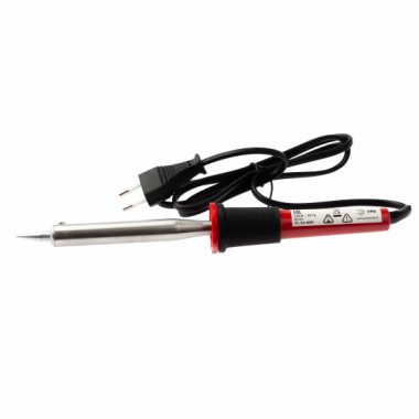 Фотография товара 'Эра Паяльник "Лидер" с 2-комп. рукоятка, жало Long life 230 В 80 Вт, Б0046949'