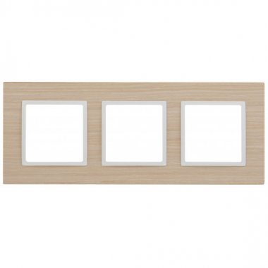 Фотография товара 'Эра Рамка на 3 поста, дерево, Эра Elegance, Б0049150'