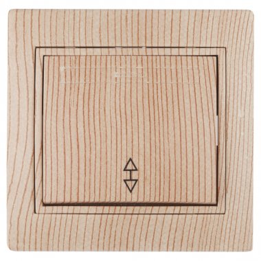 Фотография товара 'Эра Переключатель, 10А-250В, IP20, СУ, Plano, сосна (10/200/2400) Б0030041'