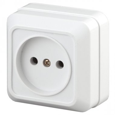 Фотография товара 'Эра Розетка 2P, 16А-250В, IP20, ОУ, Quadro, белый (10/200/3600) Б0027646'