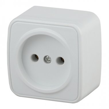 Фотография товара 'Эра Розетка Intro Polo 3-201-01 без заземления 2P, 16A-250В, IP20, ОУ, белый Б0053550'