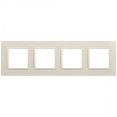 Фотография товара 'Эра Рамка для розеток и выключателей Elegance 14-5014-02 Classic, на 4 поста, слоновая кость Б0060587'