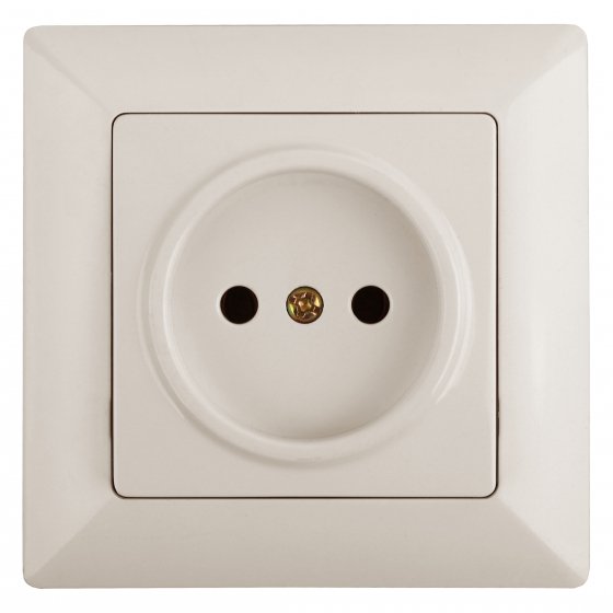 Фотография товара 'Эра Розетка 2P, 16А-250В, СУ, Solo, сл.кость Б0043306'