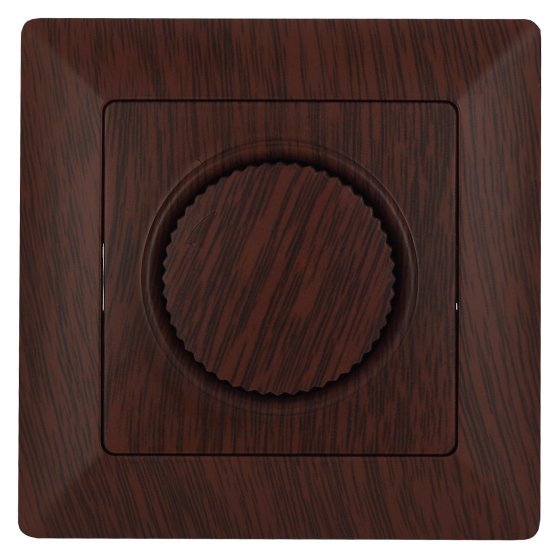 Фотография товара 'Эра Светорегулятор Intro Solo 4-401-10 поворотный, 600Вт 230В, IP20, СУ, венге Б0053711'