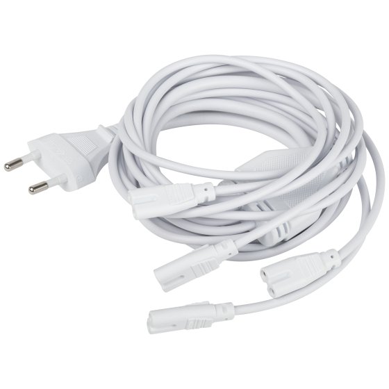 Фотография товара 'Эра Разветвитель сетевой для фитолампы FITO 5х IEC C7 (2 pin) 2 м для подключения 5 светильников Б0060525'