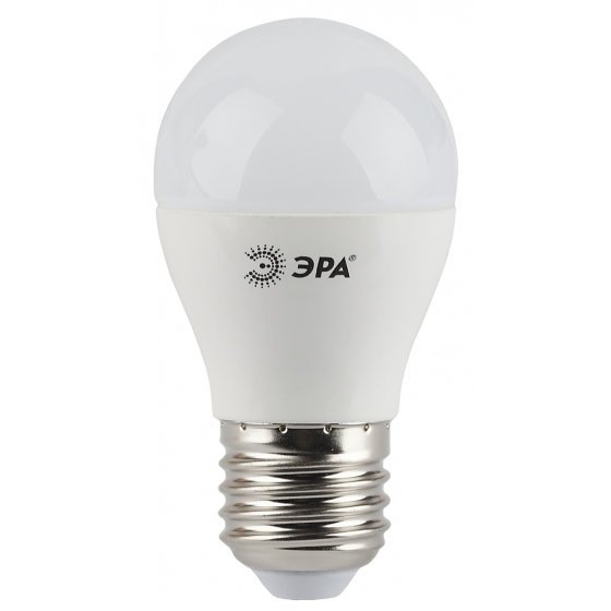 Фотография товара 'Эра Лампа светодиодная LED P45-7W-827-E27 (диод, шар, 7Вт, тепл, E27) Б0020550'