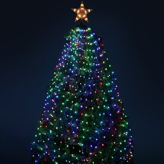 Фотография товара 'Эра Светодиодная новогодняя гирлянда ERASG -03 нить со звездой на елку RGB 1,5 м Б0060434'