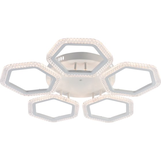 Фотография товара 'Эра Светильник потолочный светодиодный Rivoli Nancy 6111-101 100 Вт LED 2800К - 6200К модерн с пультом Б0060847'