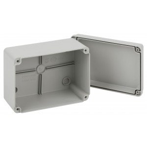 Фотография товара 'Эра Распаячная коробка KORvp приборная подъездная открытой установки 150х110х85мм на винтах с гладкими стенками IP55 Б0058943'