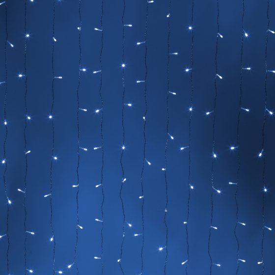 Фотография товара 'Эра Светодиодная новогодняя гирлянда Intro Holiday INZL-02W занавес 3*2 м холодный белый 240 led 220 в Б0060438'