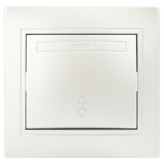 Фотография товара 'Эра Переключатель Intro Plano 1-103-06 одноклавишный 10А-250В, IP20, СУ, перламутр Б0053752'