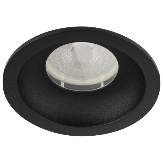 Фотография товара 'Эра Встраиваемый светильник влагозащищенный WR4 SBK MR16/GU5.3 IP44 черный матовый Б0061186'