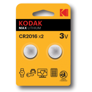 Фотография товара 'Эра Батарейки Kodak CR2016-2BL MAX Lithium Б0037002'